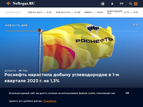 'neftegaz.ru' screenshot