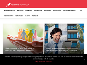 'negociosyempresa.com' screenshot