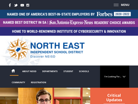 'neisd.net' screenshot