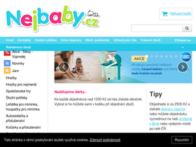 'nejbaby.cz' screenshot