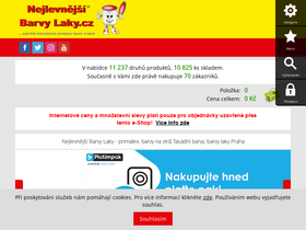 'nejlevnejsi-barvy-laky.cz' screenshot