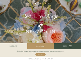 'nemacolin.com' screenshot