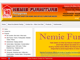 'nemiefurniture.com' screenshot