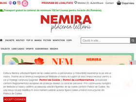 'nemira.ro' screenshot