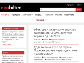 'neobilten.com' screenshot