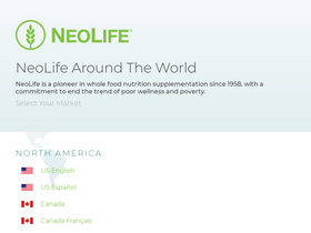 'neolife.com' screenshot