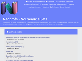'neoprofs.org' screenshot
