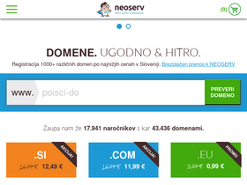 'neoserv.si' screenshot