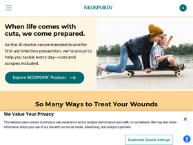'neosporin.com' screenshot