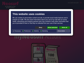 'neosurf.com' screenshot