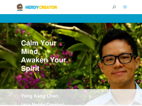 'nerdycreator.com' screenshot