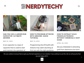 'nerdytechy.com' screenshot