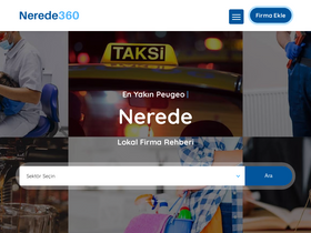 'nerede360.com' screenshot