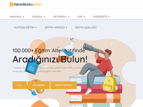 'neredeoku.com' screenshot