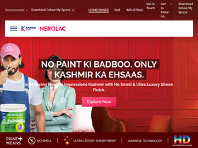 'nerolac.com' screenshot