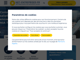 'net-entreprises.fr' screenshot