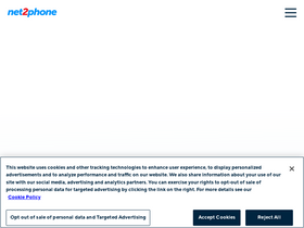 'net2phone.com' screenshot