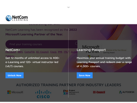 'netcomlearning.com' screenshot