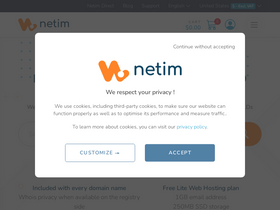 'netim.com' screenshot