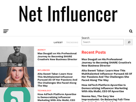 'netinfluencer.com' screenshot