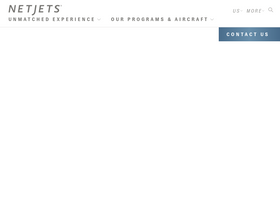 'netjets.com' screenshot