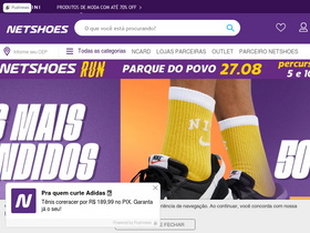 'netshoes.com.br' screenshot
