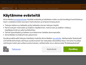 'nettikone.com' screenshot