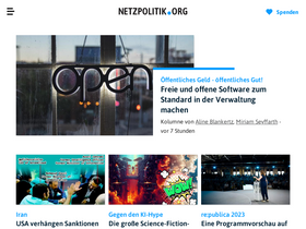 'netzpolitik.org' screenshot