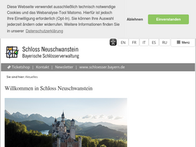 'neuschwanstein.de' screenshot