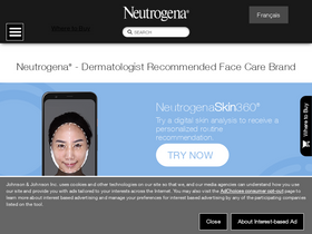 'neutrogena.ca' screenshot