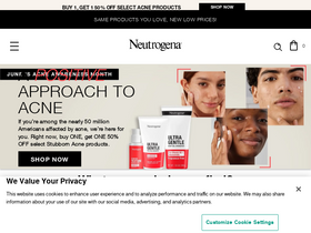 'neutrogena.com' screenshot