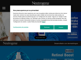 'neutrogena.es' screenshot