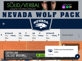 'nevadawolfpack.com' screenshot