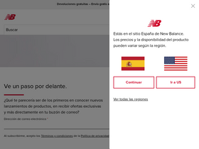 'newbalance.es' screenshot