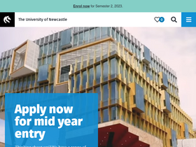 'newcastle.edu.au' screenshot