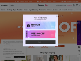 'newchic.com' screenshot