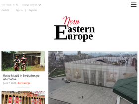 'neweasterneurope.eu' screenshot