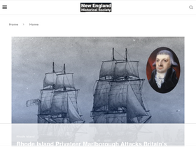 'newenglandhistoricalsociety.com' screenshot