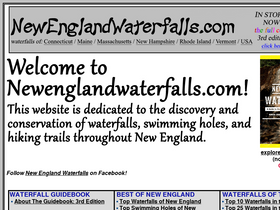 'newenglandwaterfalls.com' screenshot