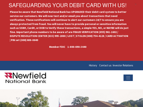 'newfieldbank.com' screenshot