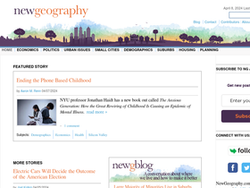'newgeography.com' screenshot