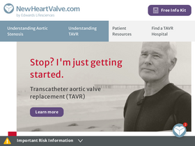 'newheartvalve.com' screenshot