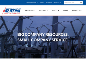 'newkirk-electric.com' screenshot