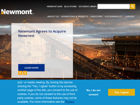 'newmont.com' screenshot