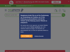 'newpharma.de' screenshot