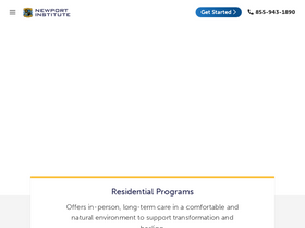 'newportinstitute.com' screenshot