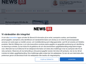 'news55.se' screenshot