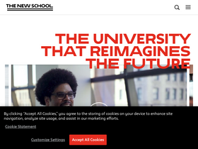 'newschool.edu' screenshot