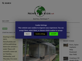 'newsforkids.net' screenshot