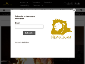 'newsgram.com' screenshot